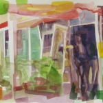 Shelter study #4, 14" x 20" watercolor on paper, 2012 (Available)